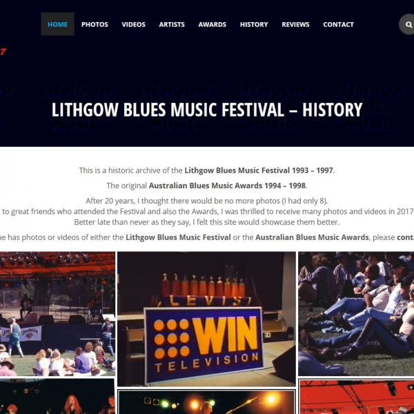 Lithgow Blues Festival History